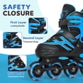 thumbnail image 4 of METROLLER Patins en Ligne pour Filles Garçons Âges 5-8 8-12 Roues Lumineuses Réglables Patins à Roulettes en Ligne pour Jeunes Enfants Lames d'Extérieur, 4 of 7
