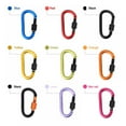 thumbnail image 2 of Aosijia 5 Pcs D Ring Key Chain Multi-Purpose Camping Aluminum Alloy Clasp Locking Carabiner for Outdoor Hiking Camping Fishing, 2 of 9