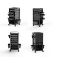 thumbnail image 7 of WhizMax Salon Trolley Rolling Cart Lockable W/ 6 Trays & 3 Heat Resistant Holders & Keys, 7 of 7