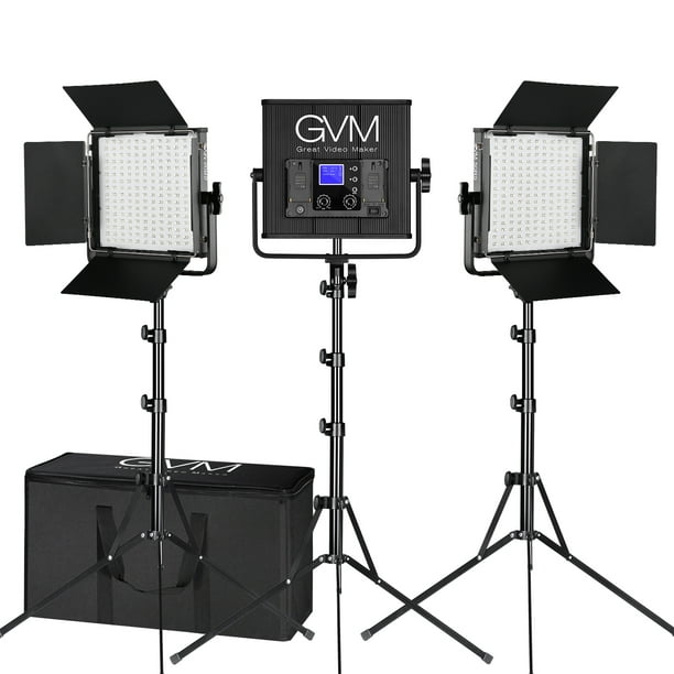 GVM RGB Video Lights with APP Control, 50W Full Color Studio Video