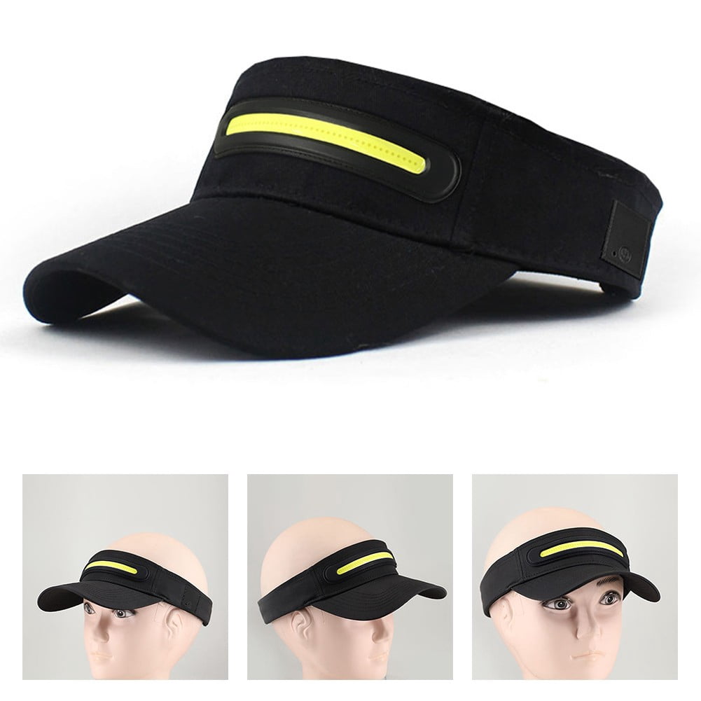 PASILI Glowing Headlight Hat Led Luminous Headlight Hat Sun Hat For Cycling Running