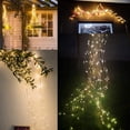 thumbnail image 3 of LINLIN 200 LED Waterfall String Lights , 8 Modes 10 Strands Waterfall Fairy Lights Battery Operated Waterproof Vine String Fairy Lights for Room Outdoor Indoor Tree Decoration Wedding Party Holiday, 3 of 9