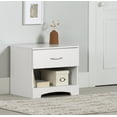 thumbnail image 1 of South Shore Step One 1-Drawer Nightstand - End Table with Storage for Adult, in Pure White, 1 of 12