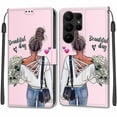 thumbnail image 1 of Phone Case For Samsung Galaxy S24 S23 S22 + Plus Ultra Wallet Case With Stand Holder Magnetic Full Body Protective Tpu Pu Leather, 1 of 5