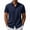 Navy, variant on WIZUTIZ Mens Casual Button Down Shirt Short Sleeve Summer Shirt for Beach Vacation Resort Wear