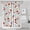 Botanical, variant on Strawberry Fields Shower Curtain 72" x 72" Cute Kawaii Fruit Pattern Fade-Resistant Quick-Dry Bathroom Decor for Home & Hotel