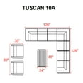thumbnail image 3 of Tuscan 10 Piece Outdoor Wicker Patio Furniture Set 10a, 3 of 7
