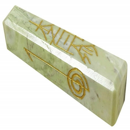 Reikiera Healing Serpentine Stone Reiki Obelisk Tower Element Symbol Spiritual Gemstone-6-8 cm