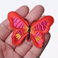 thumbnail image 4 of U8MO 5pcs Embroidery Butterfly Sew Iron On Patch Badge Embroidered Applique DIY Craft-5# Deep Pink, 4 of 4