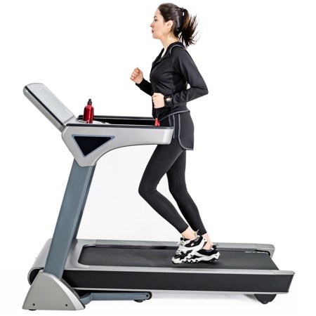 Goplus 3HP Folding Treadmill 7'' LED Display Electric Motorized Running