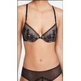 thumbnail image 2 of Skarlett Blue womens  Laced-Front T-Shirt Bra, 32D, Black, 2 of 5