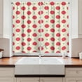 thumbnail image 2 of Ambesonne Colorful Kitchen Curtains, Spring Geometric Mix, 55"x39", Multicolor, 2 of 3