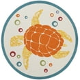 thumbnail image 2 of Nourison Aloha Indoor/Outdoor Teal Multi 7'10" x round Area Rug (8 Round), 2 of 9
