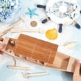 thumbnail image 3 of 1 set Wood Boat & Paddle Model Home Display Decorations Antique White 288x81x87mm Wood, 3 of 6