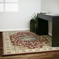 thumbnail image 7 of Dynamic Rugs ANR5575591464 5 x 3 ft. Ancient garden 57559 Round Traditional Area Rug - 1464 Red & Ivory, 7 of 7