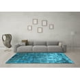 thumbnail image 3 of Ahgly Company Indoor Rectangle Oriental Light Blue Industrial Area Rugs, 3' x 5', 3 of 4