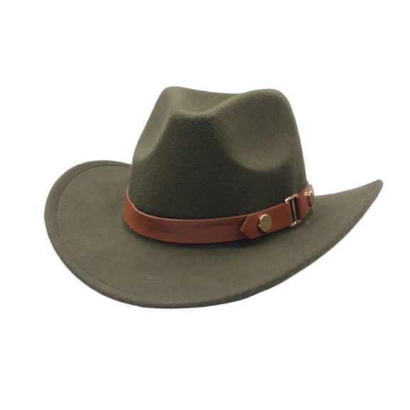 CUIYUAN Vintage Western Cowboy Hat for Men Women Wide Brim Cowgirl Fedora Hats Cowboy Hat Cowboy Hat Western Hat Jazz British Hat Beach Cowgirls Cattleman Cowboys Hats JN