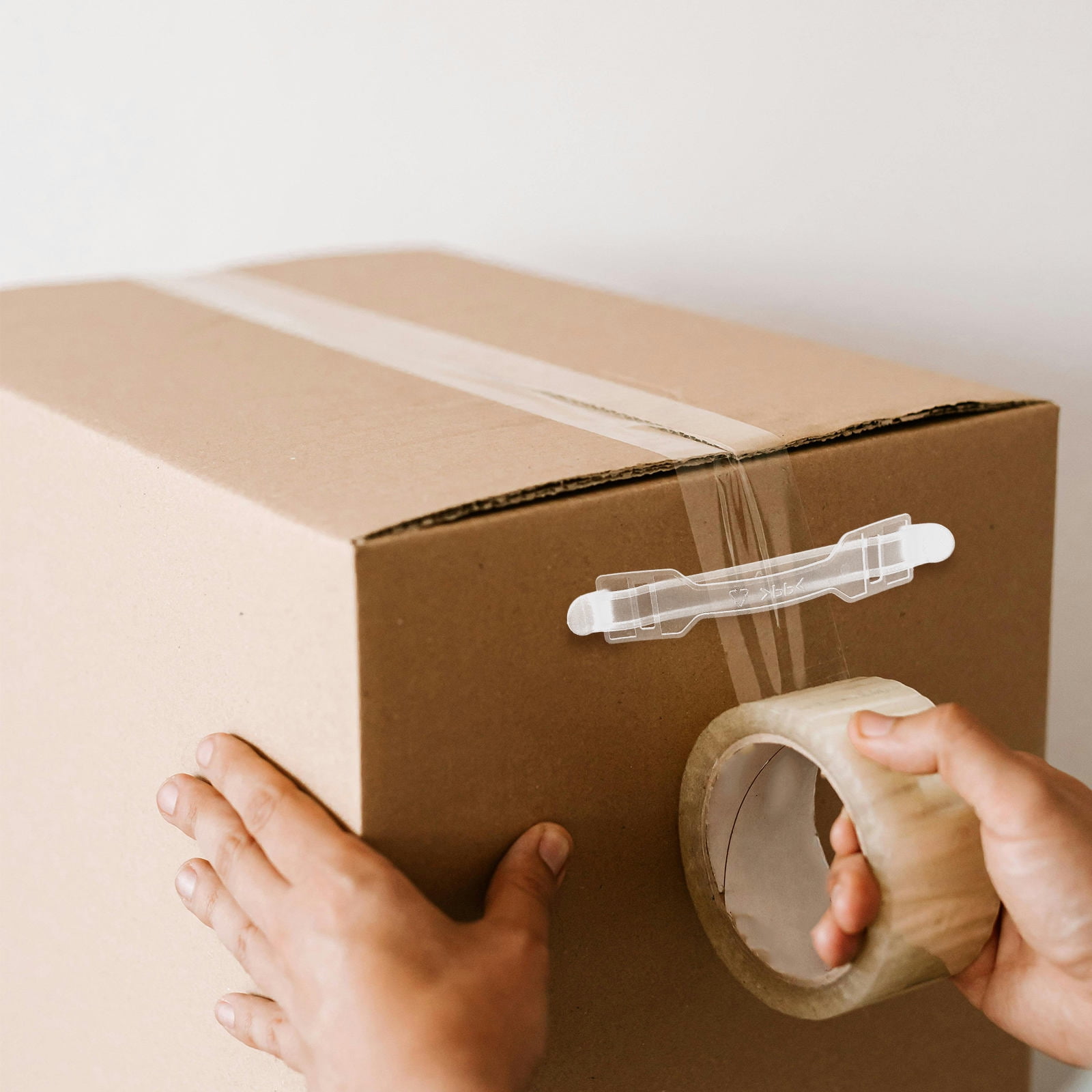 UPKOCH Plastic Carry Handle Boxes 30Pcs With Box Straps For Moving And Gifting