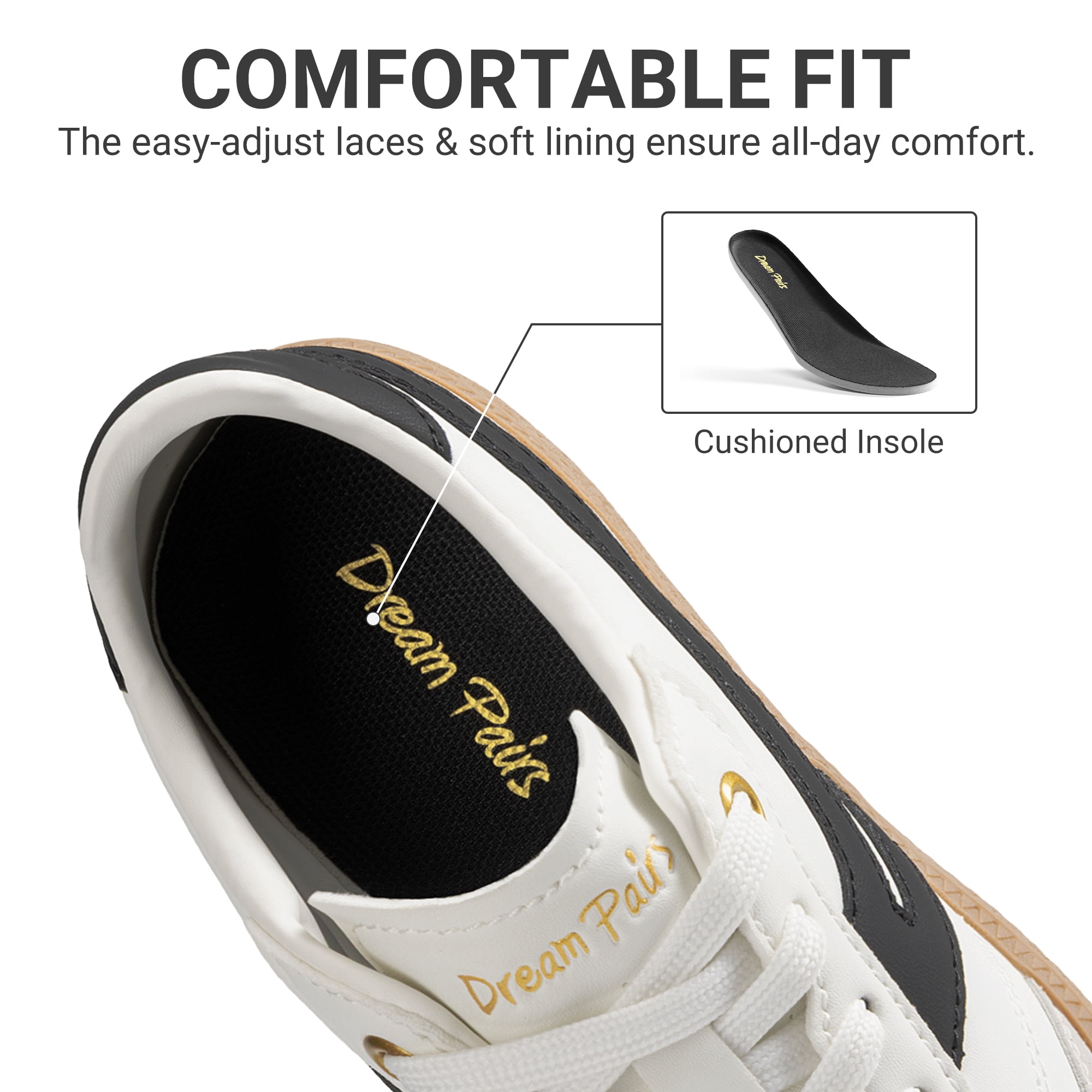 DREAM PAIRS Boys Girls Indoor Soccer Shoes Kids Youth Child Training Football Baseball Tennis Casual Sneakers