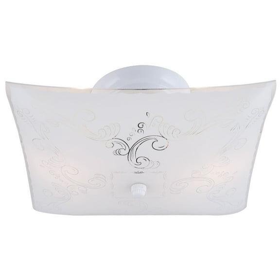 ICL711-Canarm Inc-2 Light Flush Mount-6 Inches Tall and 12 Inches Wide