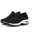 thumbnail image 3 of Large size women's air-cushion fly-knit sports shoes slip-on shoes casual shoes socks shoes, 3 of 7