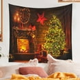 thumbnail image 4 of Tapiz con temática navideña, tapiz pequeño para colgar en la pared con diseño navideño, manta de pared, para dormitorio, sala de estar, 4 of 5