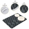 thumbnail image 4 of Carbon Black Block Dish Drying Mat 16x18 Absorbent Microfiber Draining Rack Pad for Kitchen Counter Sink, 4 of 8