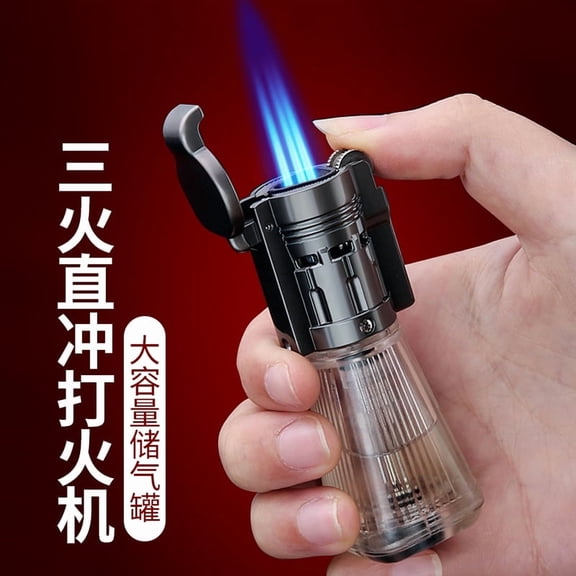 Bbsisgo Butane Torch Lighter, Windproof, Multi Functional and Multi Scenario Applications.,灰蓝