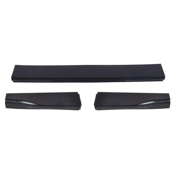 Ikon Motorsports Tailgate Protector Compatible with 2008-2016 Ford F250 F350 F450 Super Duty With Flex Step Tailgate PP Matte Black Tailgate Cover Moulding Cap Trim Protector 3PCS