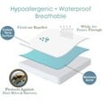 thumbnail image 5 of Waterproof Mattress Cover Breathable Cotton Deep Bed Pad Mat No.02, 5 of 9