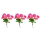 thumbnail image 5 of Injueey Arreglo de flores artificiales para decoración del hogar de 3 piezas con elegantes plantas falsas para exteriores o interiores rosa Rosa roja 2piezas, 5 of 6