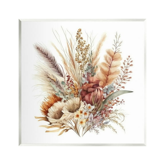 Stupell Industries Fall Flowers Bundle Botanical & Floral Painting Unframed Art Print Wall Art, 12 x 12