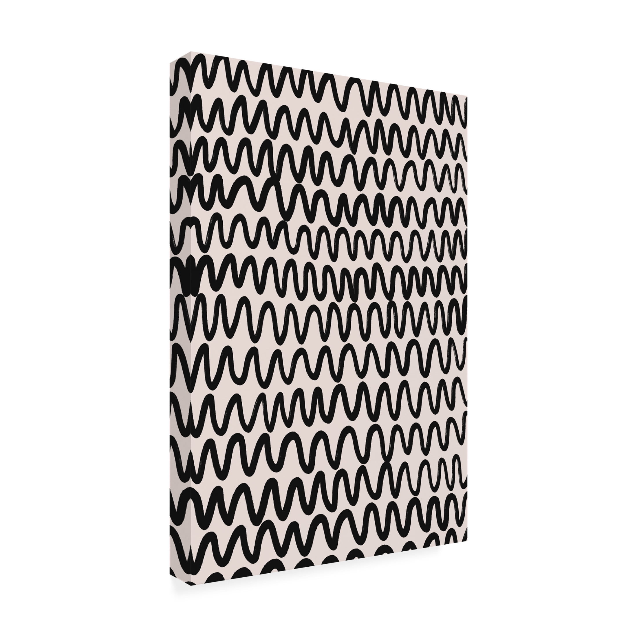 Canvas Wall Art - Treechild 'Marker Wavey Pattern' Wall Art for Living Room, Bedroom, or Office D?cor by Trademark Fine Art - 16 x 24 Inches