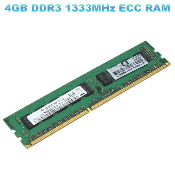 4GB 2RX8 PC3-10600E 1.5V DDR3 1333MHz ECC Memory RAM Unbuffered for Server Workstation(4G)