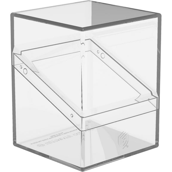 Ultimate Guard Boulder 100  Clear, Deck Case for 100 Double-Sleeved TCG Cards, Transparent, Secure & Durable Storage for Trading Card Games, Transparent