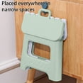 thumbnail image 6 of Blueek Multicolor Folding Stool, Lightweight Plastic Outdoor Stool for Home & Travel, Space Saving Small Foldable Stool(Green), 6 of 6
