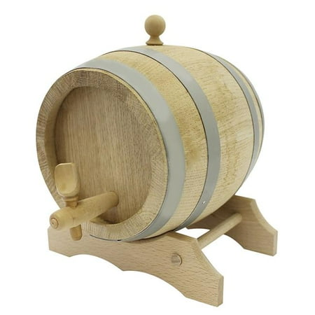 - Paderno World Cuisine A4982271 9 x 9 x 9 in. Oak Barrel with Spigot & Stand