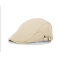 thumbnail image 1 of Zhuge Gorra plana de algodón para hombre, gorra de caza estilo Ivy Gatsby Newsboy, boina para hombre (amarillo claro), 1 of 4
