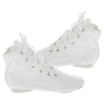 LOLIPPYY Breathable Jazz Shoes for Women 1 Pair Canvas High-top for Dance Activities