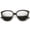 Black-Gold / Silver Mirror, variant on sunglassLA Unisex High Fashion Metal Outer Frame Color Mirror Lens Oversized Cat Eye Sunglasses (Tortoise-Gold / Purple Mirror) - 55mm