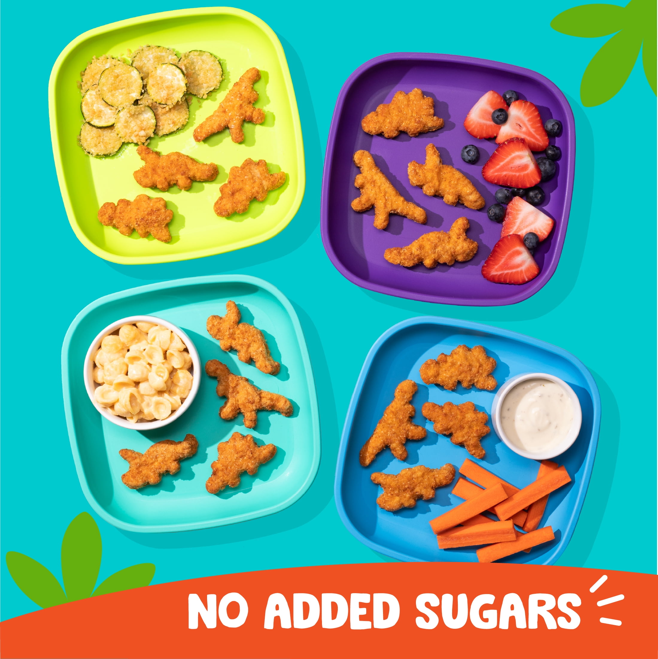 Realgood Foods Co. Lightly Breaded Dino Chicken Nuggets, 20 oz Bag (Frozen)