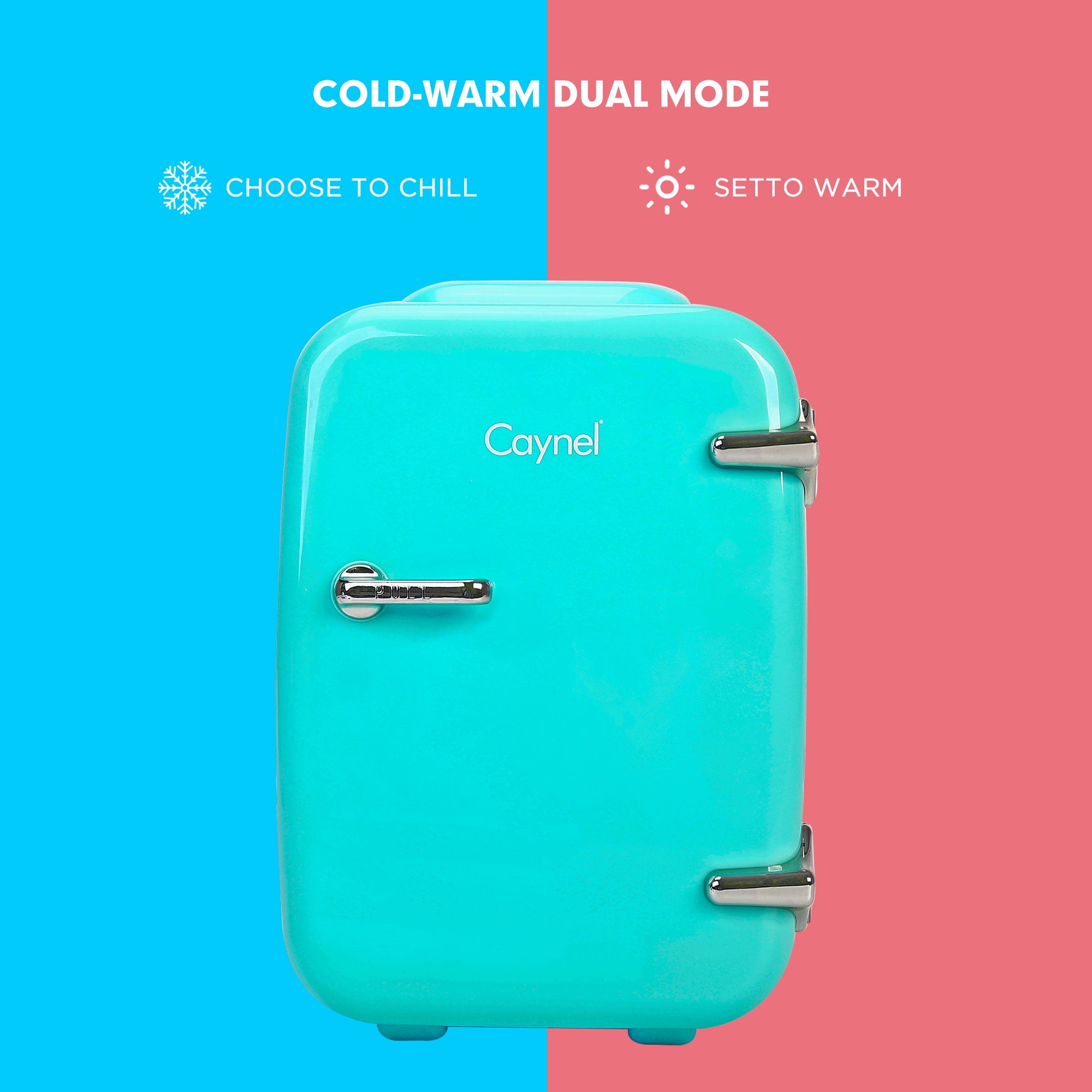 Caynel 4L Portable Eco-Friendly Thermoelectric Mini Fridge Teal, 459 lb, 110 V