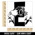 thumbnail image 2 of Animal Alphabet Letter E for Eagle Square Rubber Stamp Stamping Scrapbooking Crafting - Medium 1.75in, 2 of 7