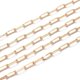 thumbnail image 2 of Cadenas de Cable de Oro Cadenas de Clip de Papel Chapadas en Oro de 18 K con Carrete para Collar Accesorios de Joyería Fabricación de Bricolaje 5 Metr Zulema Cadena para hacer joyas, 2 of 5