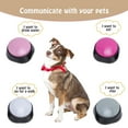 thumbnail image 3 of Botones de Grabació de Voz, Botones de Abrenamiento de Zumbador de Voz Rugado Clear 30 Segundos Grabación Portable 4 PCS para Hogar para Perros, 3 of 7