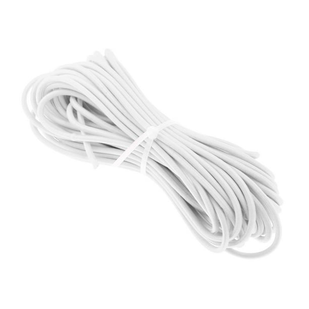 Cuerda elástica blanca multifuncional de 2mm x 20m para techo de barco 20m blanco Zulema Cuerda Elástica Bungee