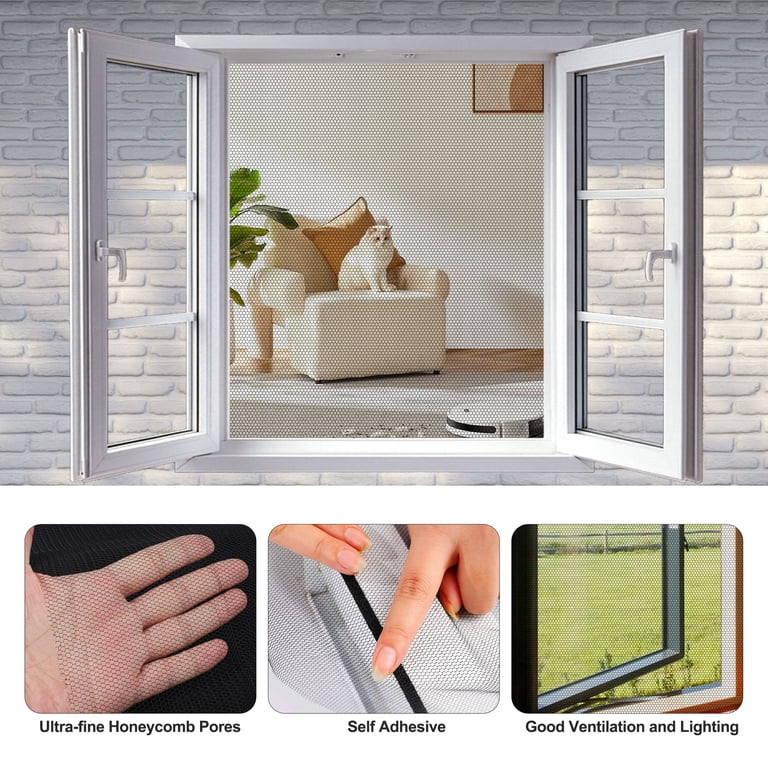 51 x 59'' Window Screen Mesh Replacement, EEEkit 5pcs Polyester