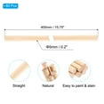 thumbnail image 2 of Uxcell 1/5x15.75 inch Wooden Dowel, 80Pcs Dowel Rod Wood Dowels Wood Sticks Unfinished Round Hardwood for Crafts DIY Home Decor 5mm x 400mm, 2 of 6