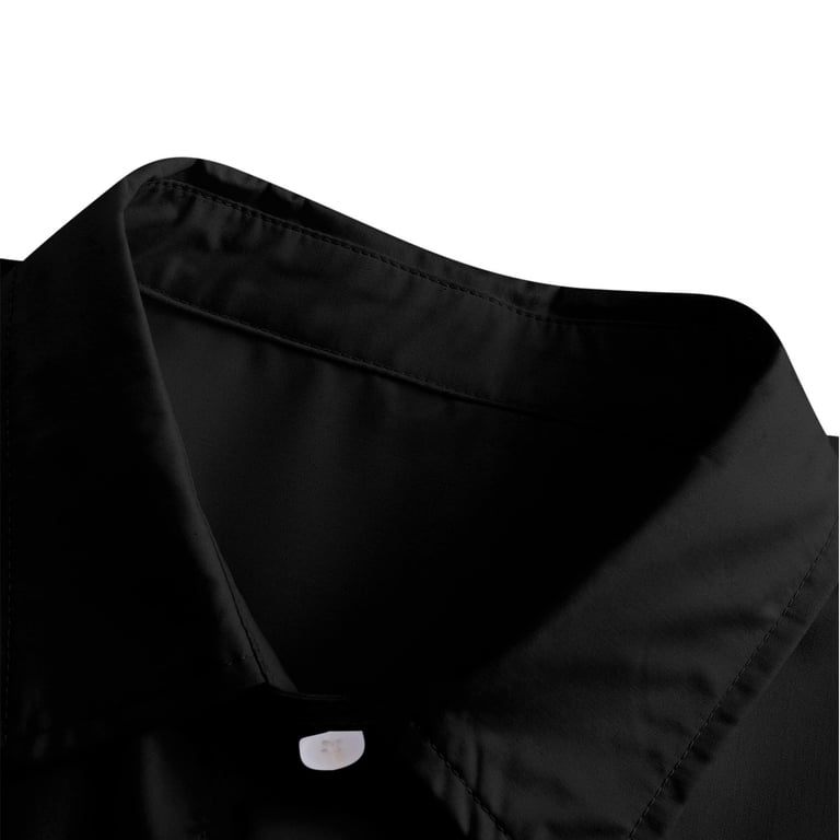 mens dress shirts under $10 Performance Pique Button Down Shirt | Black