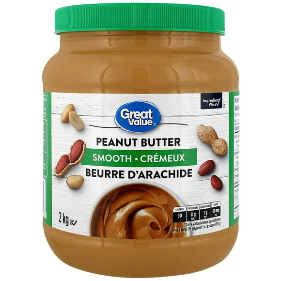 Great Value Smooth Peanut Butter, 2 kg